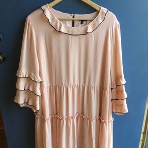 2x Soft Woven Ruffle Dress